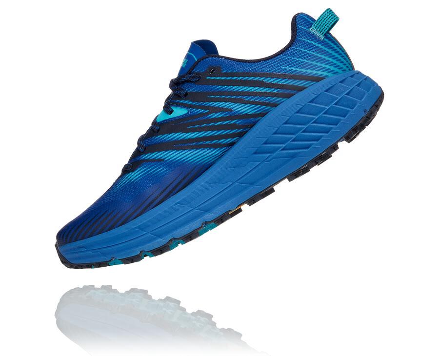 Hoka One One Spor Ayakkabı Erkek Mavi - Speedgoat 4 - AL8105326